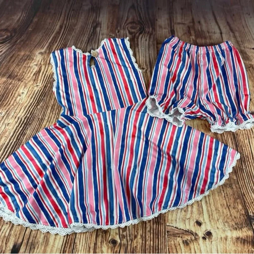 Mini Boho RWB Knit Set - Picture 2 of 3